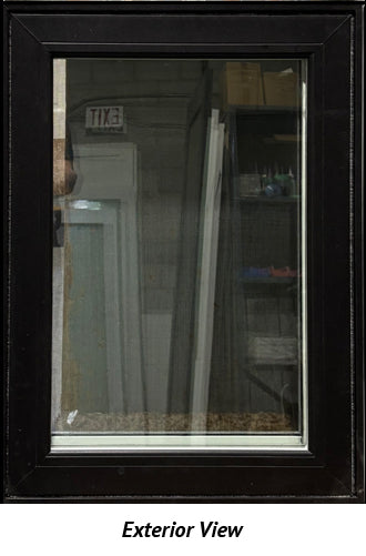 Casement Window 22" Wide x 30" Tall Left Hinge-Black