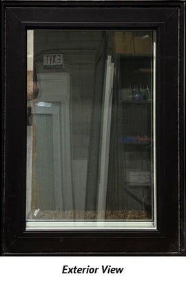 Casement Window 22" Wide x 30" Tall Left Hinge-Black
