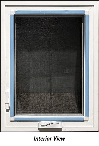 Casement Window 22" Wide x 30" Tall Left Hinge-Black