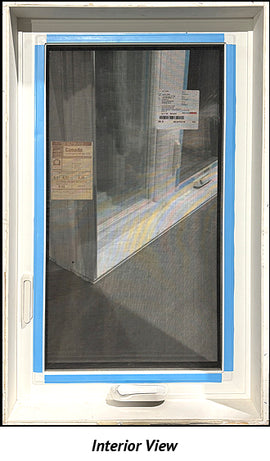 Casement Window 23 1/2" Wide x 39 1/2" Tall-Tan Exterior - 0