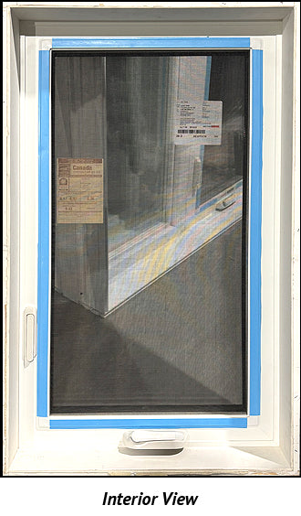 Casement Window 23 1/2" Wide x 39 1/2" Tall-Tan Exterior