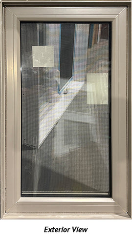 Casement Window 23 1/2" Wide x 39 1/2" Tall-Tan Exterior