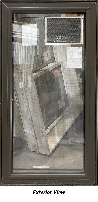 Casement Window 25 3/4" Wide x 52 3/4" Tall-Commercial Brown