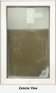 Casement Window 28" wide x 43 1/2" tall LH FROSTED GLASS