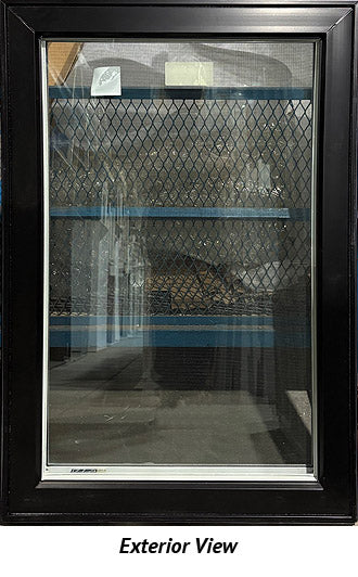 Casement Window Left Hinge 29 1/2" Wide x 44" Tall-Black