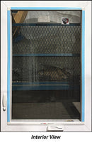 Casement Window Left Hinge 29 1/2" Wide x 44" Tall-Black-2