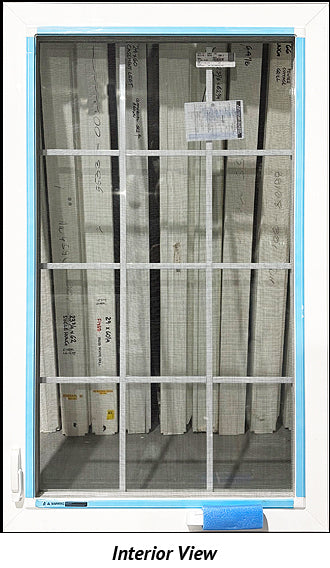 Casement Window 32 3/4" Wide x 53 3/4" Tall with Grill