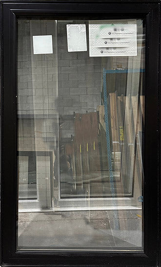 Casement Window 33 1/2" Wide x 58 1/4" Tall Black 2 Sides