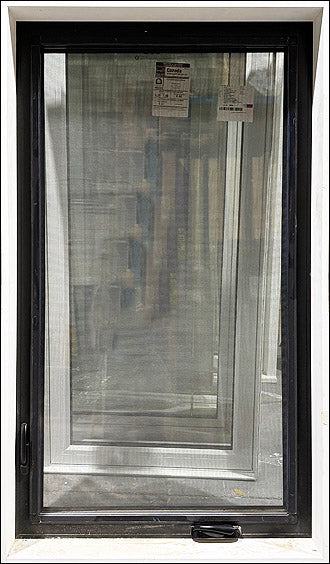Casement Window 33 1/2" Wide x 58 1/4" Tall Black 2 Sides