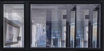 Casement Window 2-Section 114 1/4" Wide x 62 1/4" Tall Triple Glazed