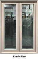 Casement Window 2-Section 42 1/4" Wide x 64 3/4" Tall-Sandalwood-1