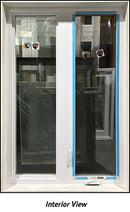 Casement Window 2-Section 42 1/4" Wide x 64 3/4" Tall-Sandalwood-2