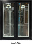 Casement Window 2-Section 44" Wide x 57 1/2" Tall-Black-1