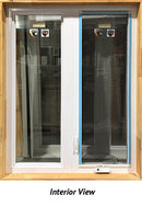 Casement Window 2-Section 44" Wide x 57 1/2" Tall-Black-2