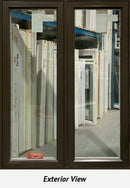 Casement Window 46 7/8" wide x 61 3/4" tall L-F BROWN EXTERIOR-1