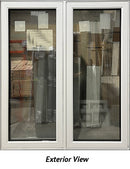 Casement Window 2 Section 49" Wide x 57" Tall Triple Glazed-1