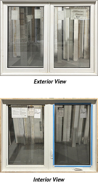 Casement Window 2-Section 59" Wide x 45 1/2" Tall