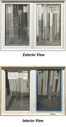 Casement Window 2-Section 59" Wide x 45 1/2" Tall