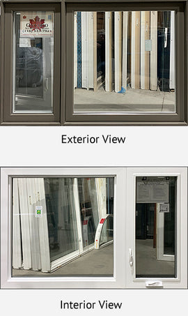 Casement Window 60" Wide x 40" L-F Handed Sable Exterior