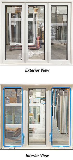 Casement Window 3-Section 70 1/4" Wide x 61 1/4" Tall