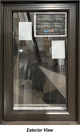 Casement Window 23 3/8" Wide x 39 1/8" Tall-Commercial Brown