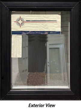 Casement Window 24" Wide x 30" Tall Right Hinge-Black Exterior