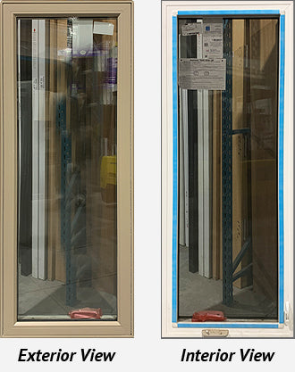 Casement Window 26 ¼" Wide x 69 ½" Tall-Brownstone Exterior