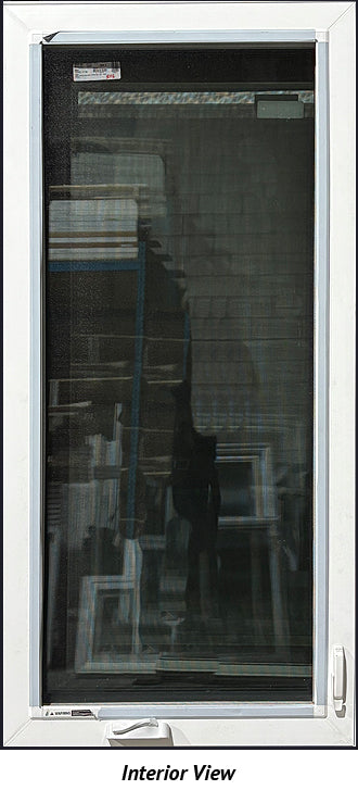 Casement Window 30 1/8" x 63 1/2" Triple Glazed-Black Exterior