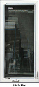 Casement Window 30 1/8" x 63 1/2" Triple Glazed-Black Exterior-2