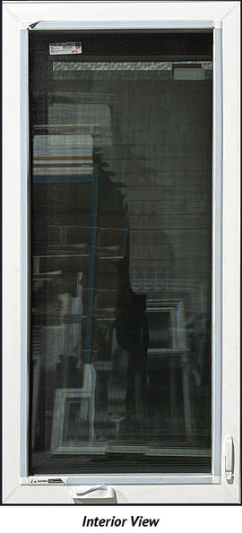 Casement Window 30 1/8" x 63 1/2" Triple Glazed-Black Exterior - 0