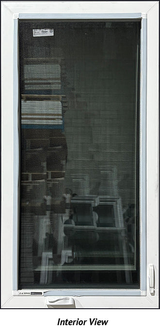 Casement Window 30 3/4" x 59 3/4" Triple Glazed-Black Exterior