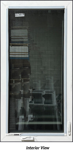 Casement Window 30 3/4" x 59 3/4" Triple Glazed-Black Exterior - 0