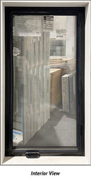 Casement Window Right Hinge 31 1/2" Wide x 60" Tall TRIPLE, BLACK-2