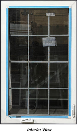 Casement Window 32 3/4" x 53 3/4" Right Hinge and Grill - 0