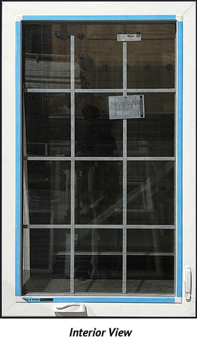 Casement Window 32 3/4" x 53 3/4" Right Hinge and Grill - 0