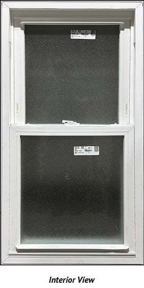 Double Hung Window 22 1/2" x 44" Frosted Glass - 0