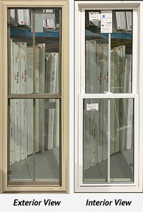 Double Hung Window 23 3/4" x 69 1/2" Brownstone Exterior