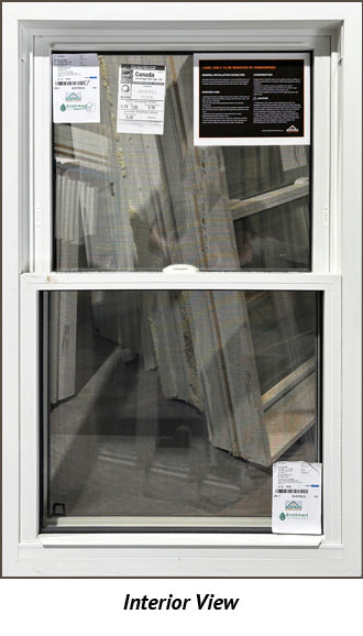 Double Hung Window 29 5/8" Wide x 47 3/4" Tall-Tan Exterior