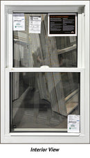 Double Hung Window 29 5/8" Wide x 47 3/4" Tall-Tan Exterior-2