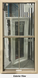 Double Hung Window 34" x 69 1/2" Brownstone Exterior-1