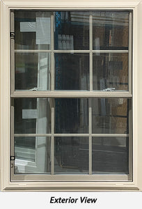 Double Hung Window 36" x 49 1/2" Wicker Exterior