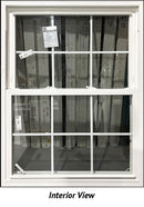 Double Hung Window 39 1/2" x 53" With Colonial Grill-2