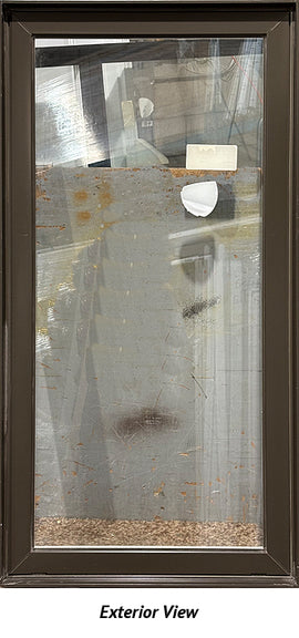 Fixed Window 23" Wide x 46" Tall-Brown Exterior