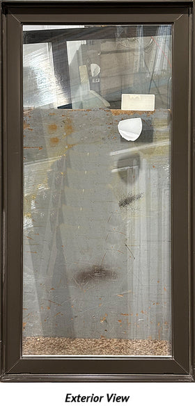 Fixed Window 23" Wide x 46" Tall-Brown Exterior