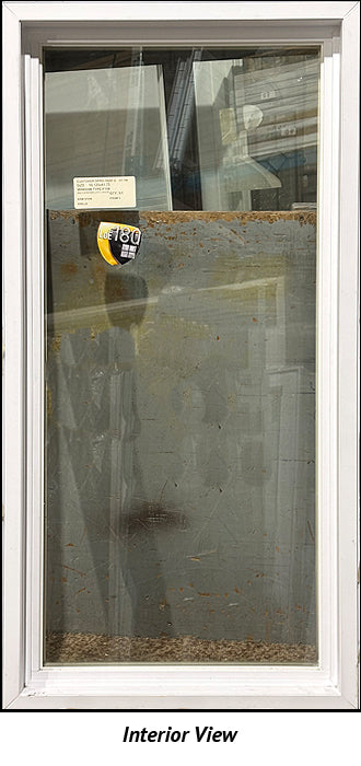 Fixed Window 23" Wide x 46" Tall-Brown Exterior