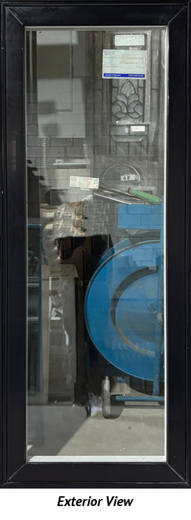 Fixed Window 26" Wide x 67" Tall-Triple Glazed-Black