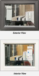 Fixed Window 28 5/8" Wide x 23 1/8" Tall- Grey Exterior