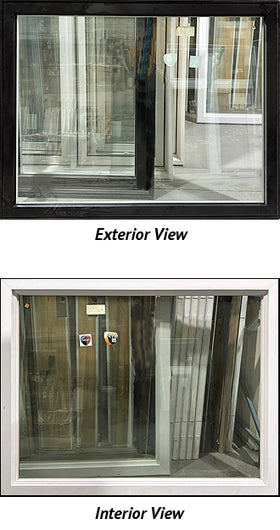 Fixed Window 59" Wide x 46 1/4" Tall-Black Exterior