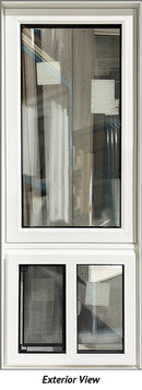 Combination Fixed over Slider 23 1/2" Wide x 62 3/4'" Tall Triple glaze-1