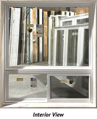 Fixed Window Over Side Slider 54" Wide x 62 1/2" Tall